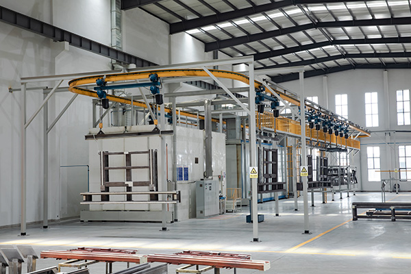 Automated spray coating production line