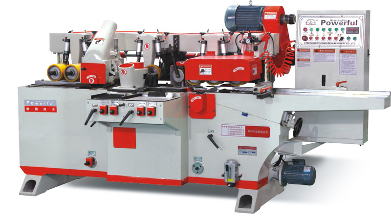Four-axis four-side planer | Efficient woodworking automatic planing equipment