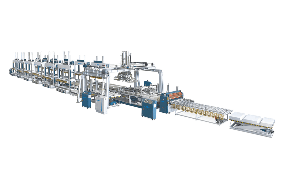 Insulation Panel Cold Press Lamination Production Line - High-Efficiency Energy-Saving Composite Panel Equipment - Shanghai RongAn Woodworking Machinery Co., Ltd.
