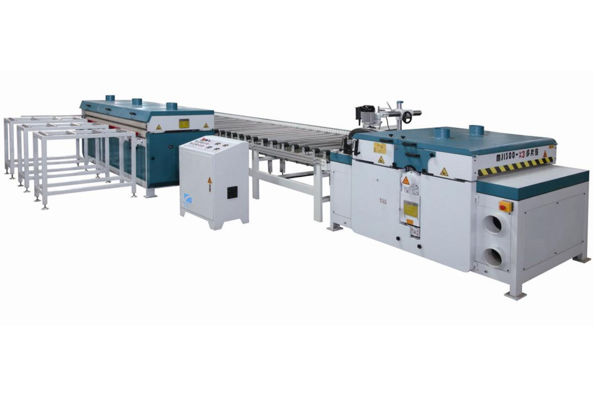 Fully Automatic Multi-Blade Saw Production Line | Solid & Engineered Flooring, Panel Furniture, Acoustic Board Slotting & Cutting | Shanghai RongAn