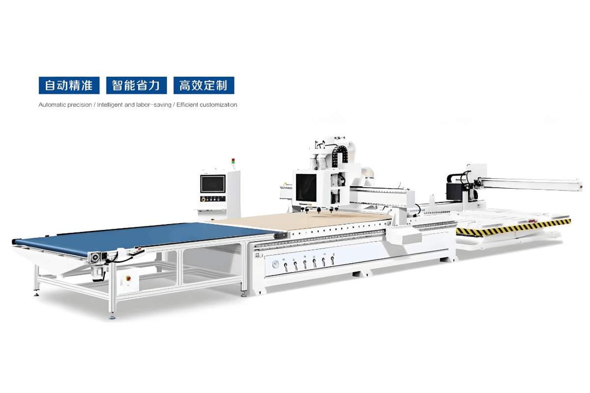 Automatic Loading CNC Panel Saw | Automatic Labeling & 12-Tool Magazine | High-Efficiency Furniture Panel Cutting